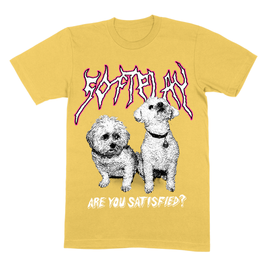 Are You Satisfied? | 10 Year Anniversary Yellow T-Shirt