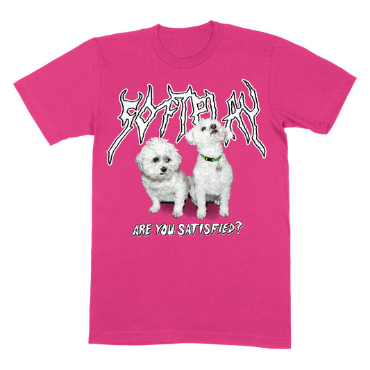 Are You Satisfied? | 10 Year Anniversary Pink T-Shirt