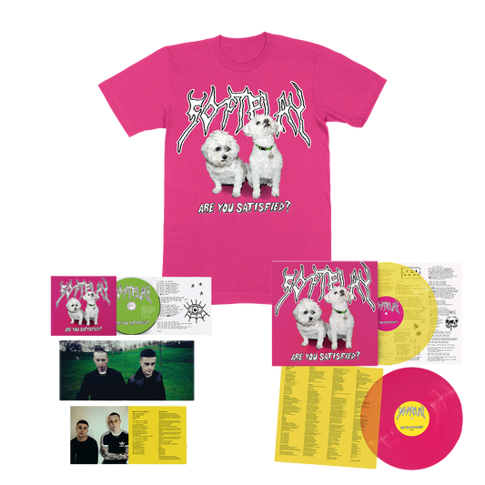 Are You Satisfied? | 10 Year Anniversary Pink T-Shirt & Album Bundle