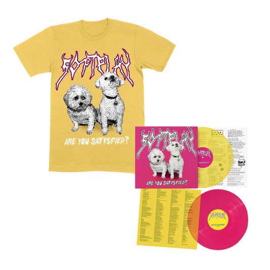 Are You Satisfied? | 10 Year Anniversary Yellow T-Shirt & Vinyl Bundle